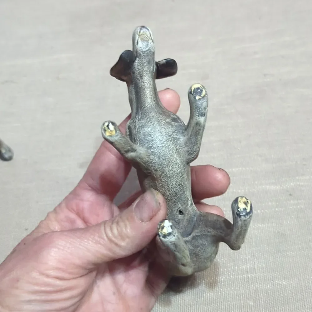 Vintage Porcelain fox hound Dog Figurines‎ Made In Japan